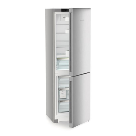 Combina frigorifica Liebherr CBNsdc 522i Plus, NoFrost, BioFresh, 60 cm, 320 l, SmartDeviceBox integrat, EasyTwist-Ice, Clasa C, SmartSteel